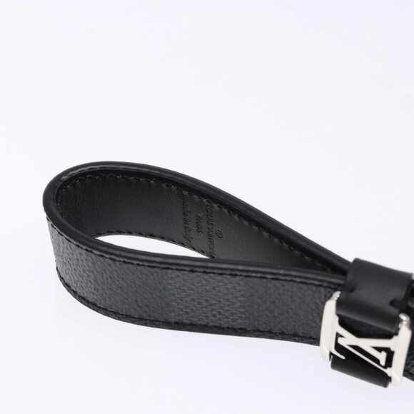 LOUIS VUITTON Damier Graphite LV Dragonne Key Ring M62706 LV Auth sw1392M - Picture 7 of 11